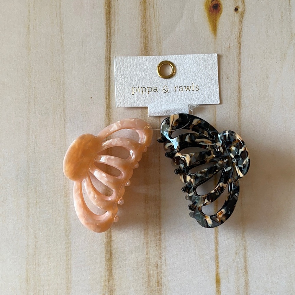 Anthropologie Pippa Claw Hair Clip Set - Picture 2 of 7
